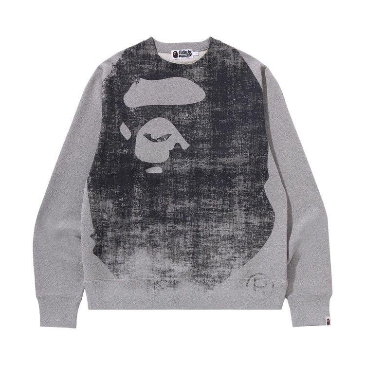 

Свитер BAPE Ape Head Over Print Crewneck Sweat, Grey