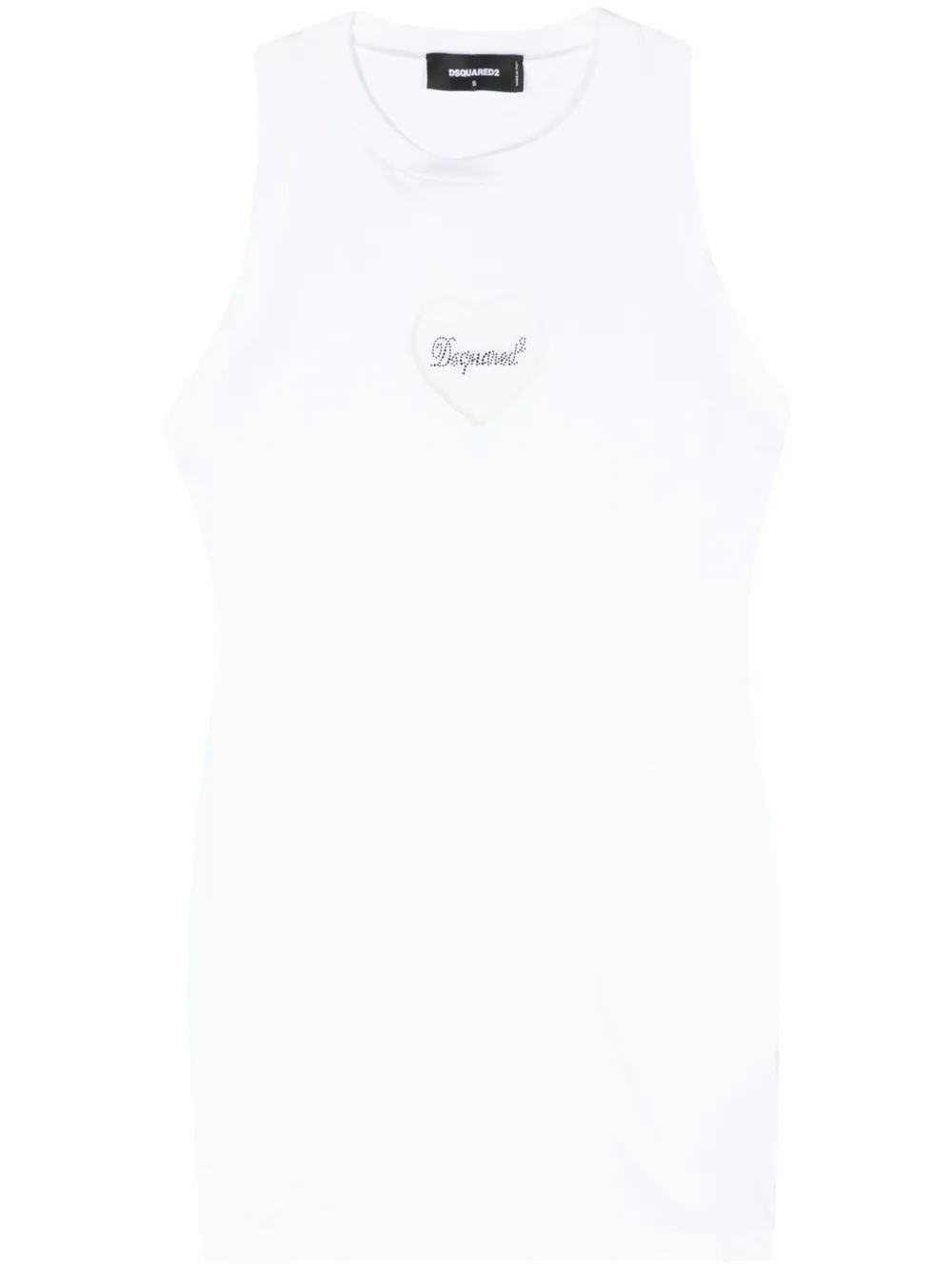 

Платье мини с логотипом DSQUARED2, белый