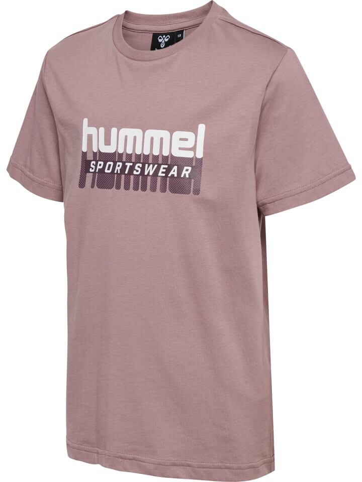 Футболка Hummel T-Shirt S/S Hmltukas Kinder, цвет TWILIGHT MAUVE — фото 4