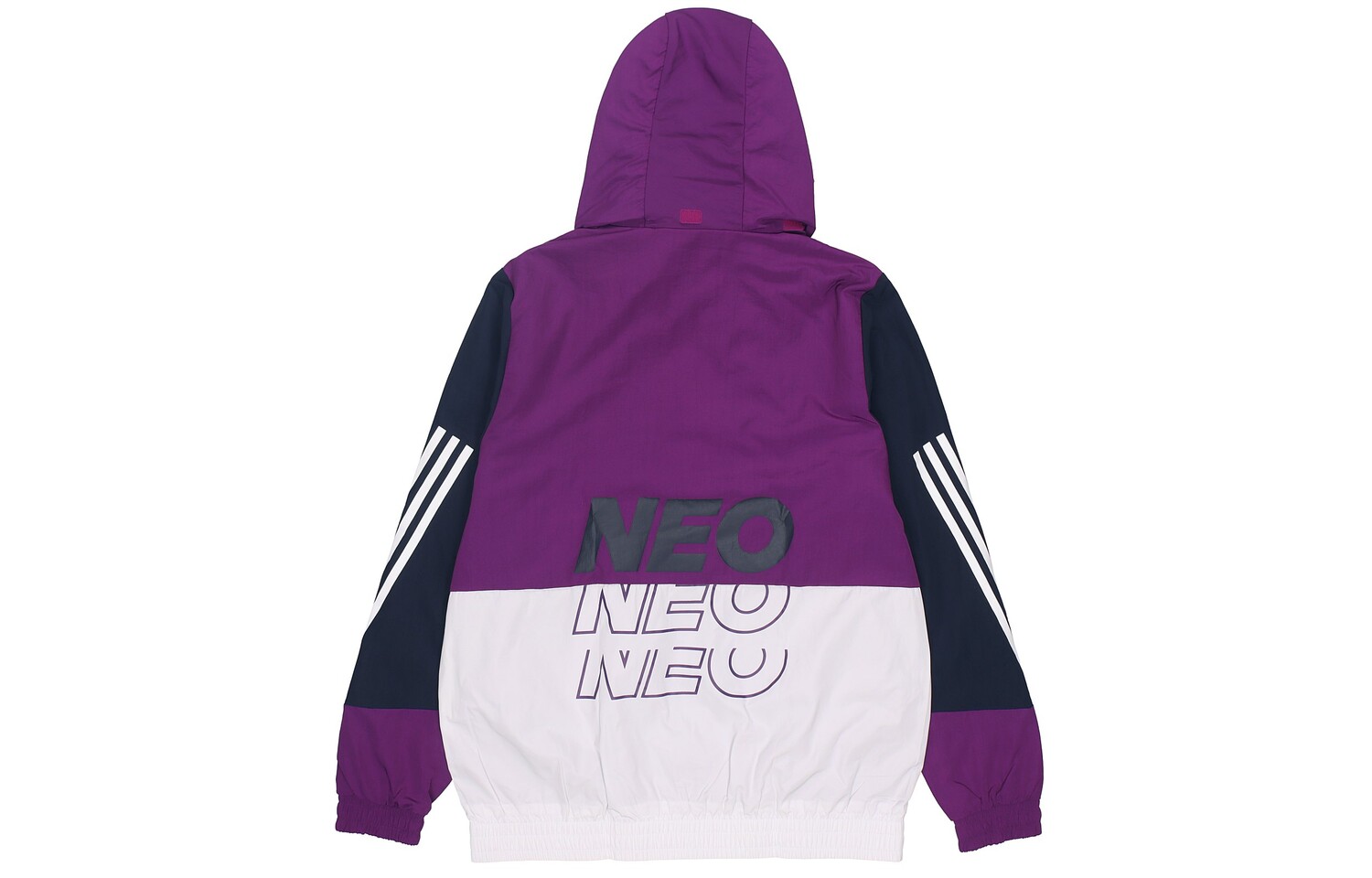 Куртка мужская белая/фиолетовая Adidas Neo, белый/фиолетовый — фото 2