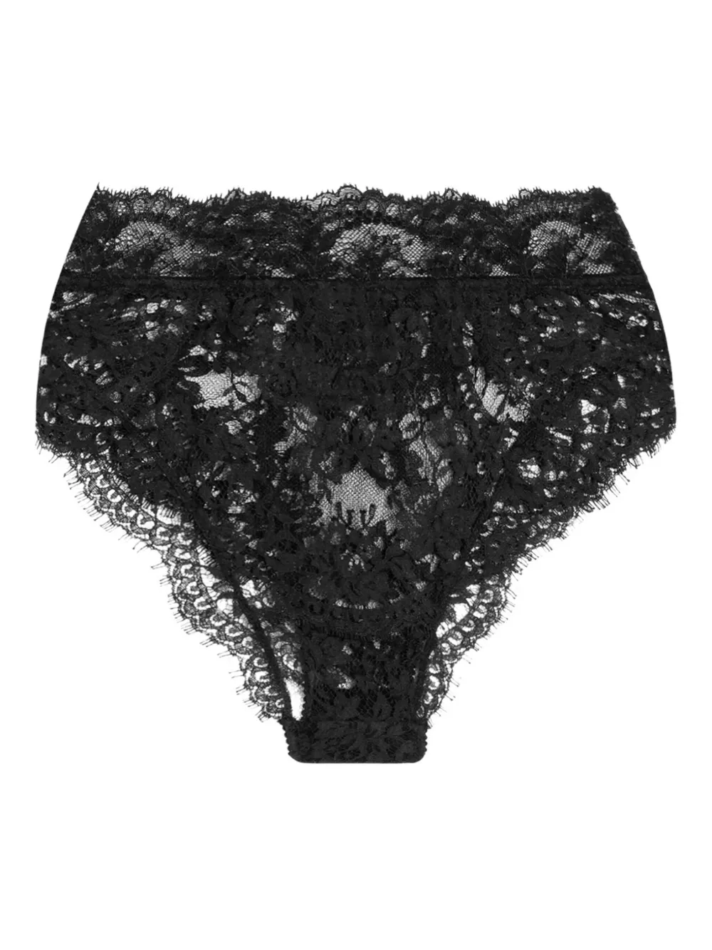 Кружевные трусы-брифы с высоким вырезом DOLCE & GABBANA, черный — фото 2