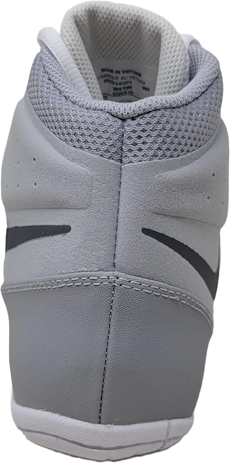 Борцовские кроссовки Nike Fury, белый/серый — фото 4
