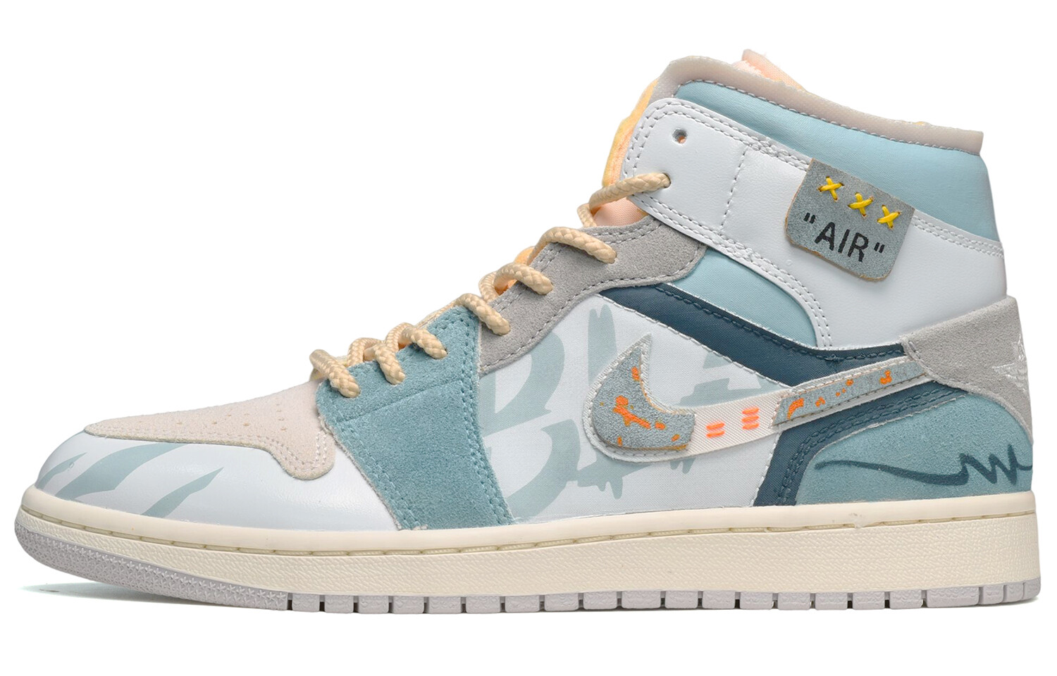 

Jordan Air Jordan 1 винтажные баскетбольные кроссовки мужские, Gray/Blue