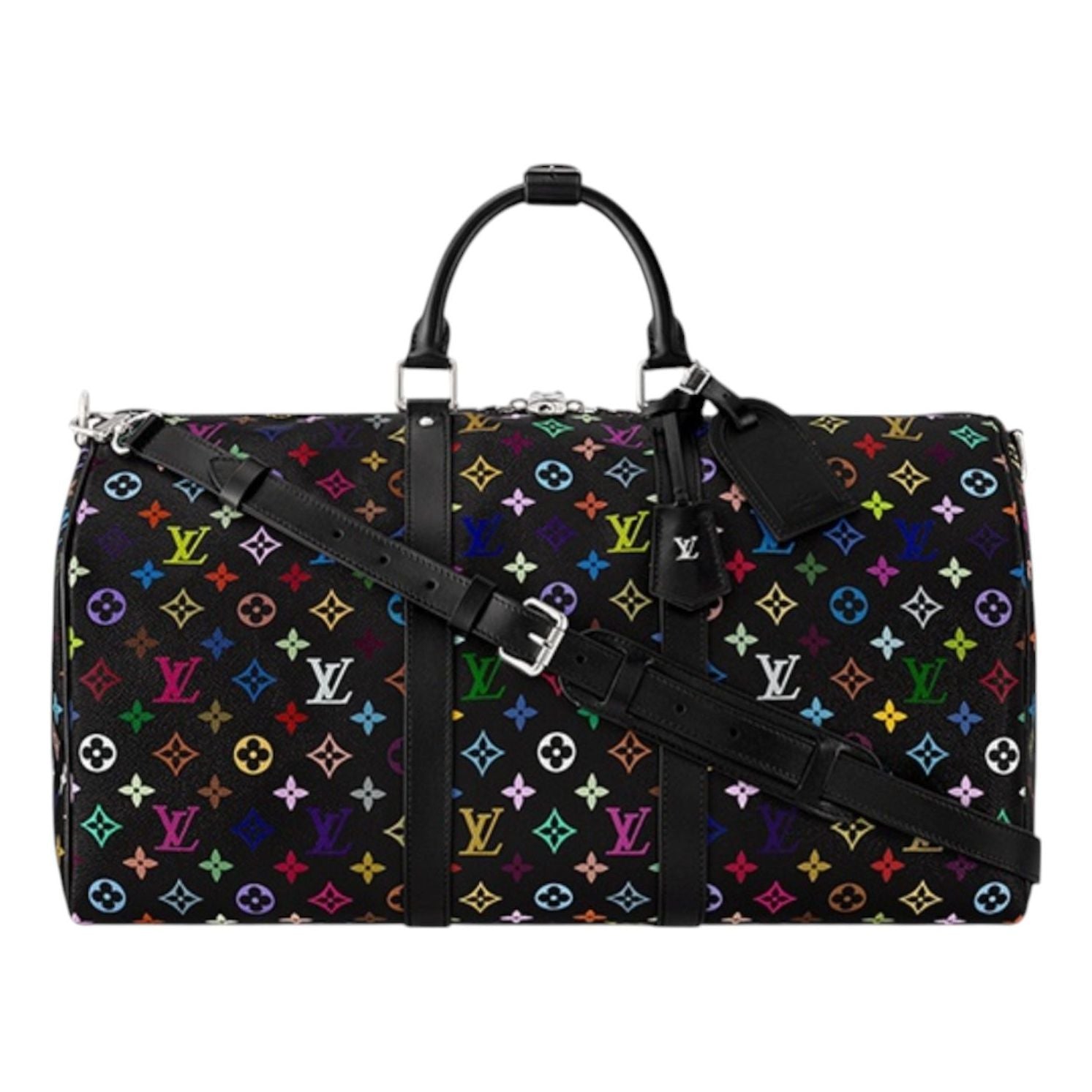 

Сумка-бандулиер Louis vuitton x Takashi Murakami, размер 50, цвет «черный с разноцветными вставками»