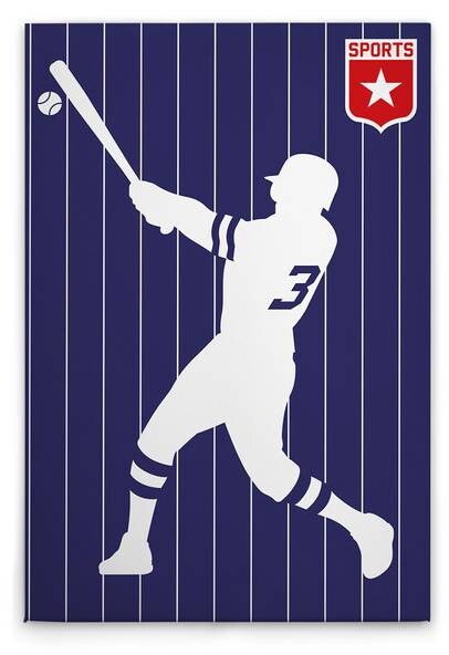 

Картина на холсте A.S. Création Baseball цвет blauweissrot