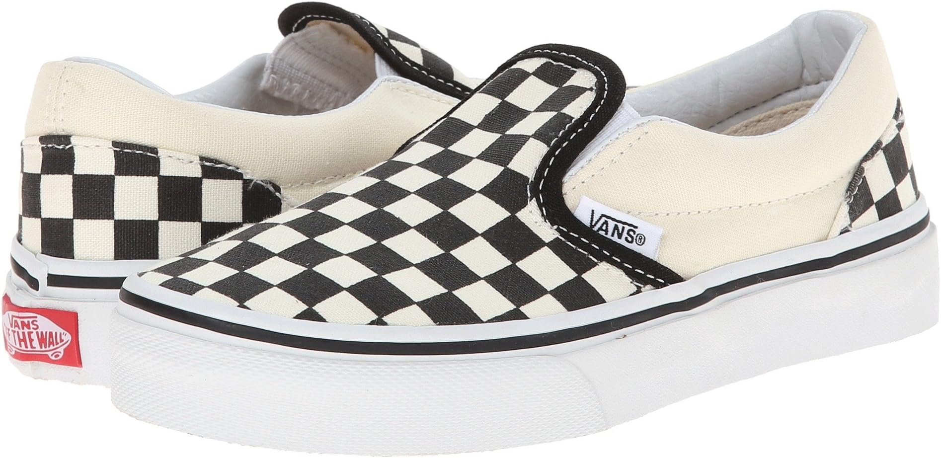 

Кроссовки Classic Slip-On Vans, цвет (Checkerboard) Black/White