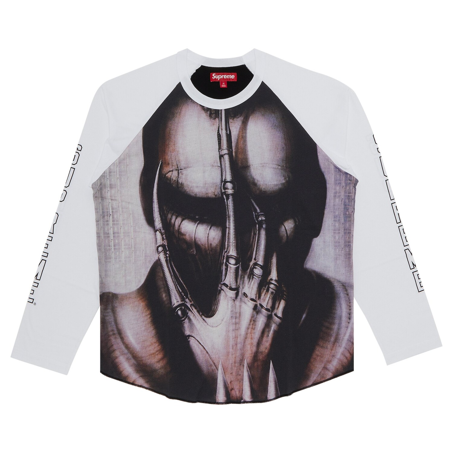 

Топ с длинными рукавами Supreme HR Giger Raglan, цвет Белый