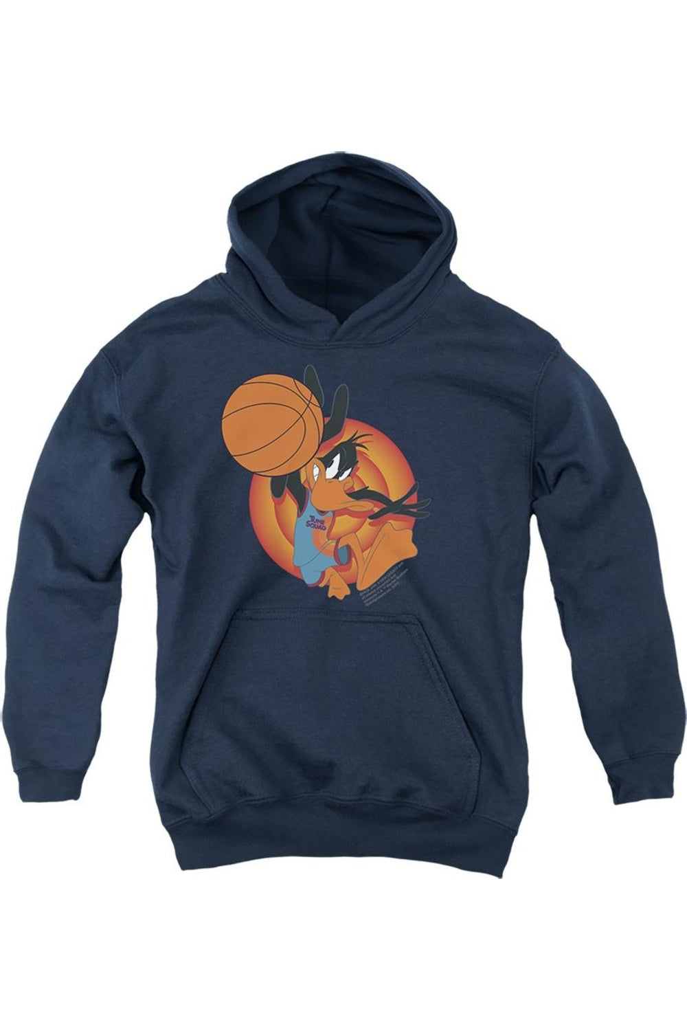 

Молодежная толстовка с капюшоном Space Jam 2 Daffy Slam Gildan, темно-синий