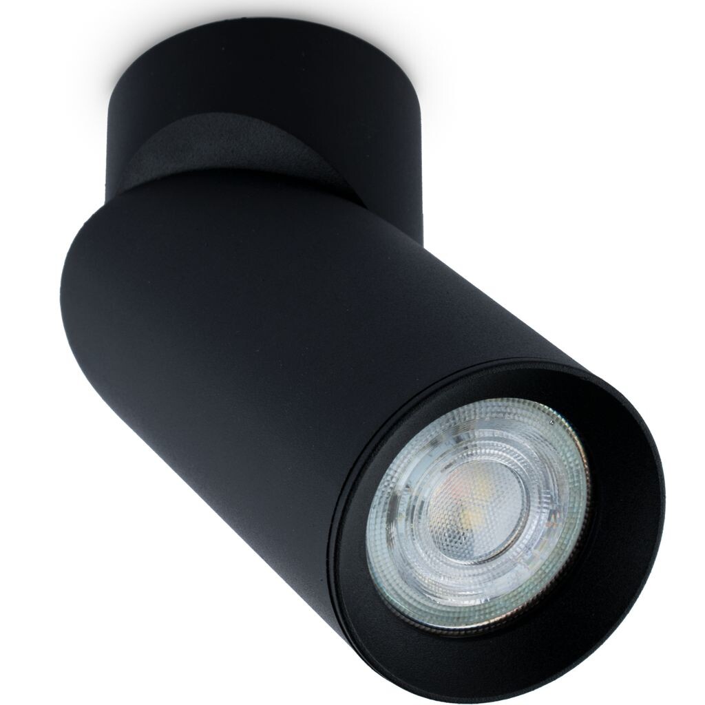

LUMILED потолочный светильник потолочный точечный светильник GU10 потолочный точечный светильник 1 лампочка точечный светильник для потолка точечный светильник потолочный светильник поворотный поворотный 230 В, черный