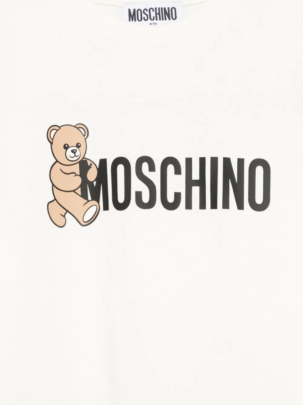 Футболка с принтом Teddy Moschino Kids, белый — фото 3