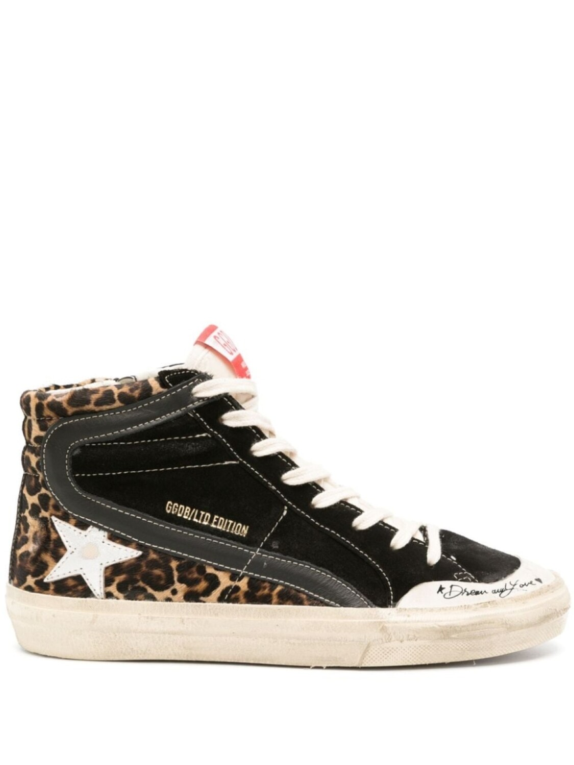 Golden Goose высокие кеды Slide Penstar, черный