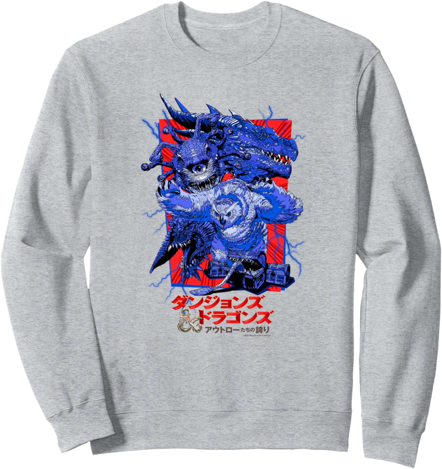 

Толстовка с японским постером Dungeons & Dragons: Honor Among Thieves, серая, Серый, Толстовка с японским постером Dungeons & Dragons: Honor Among Thieves, серая