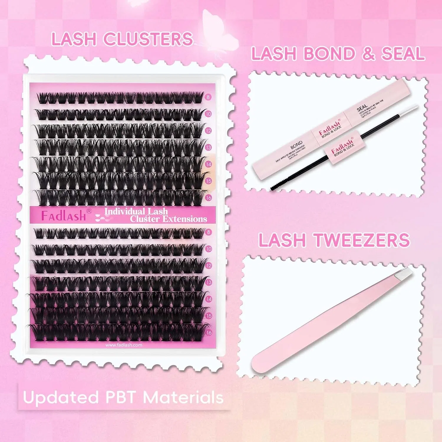 Набор для наращивания ресниц FADLASH DIY Eyelash Extensions Kit Fadlash — фото 4