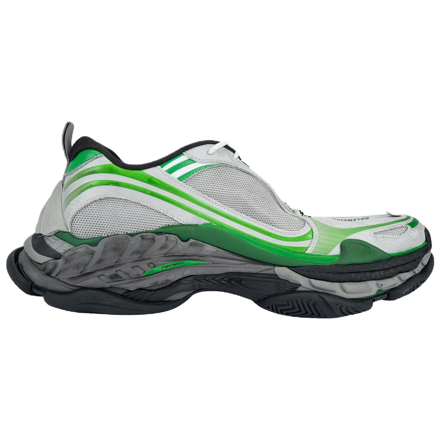 Кроссовки Chunky Sneakers Balenciaga Grey & Green — фото 3