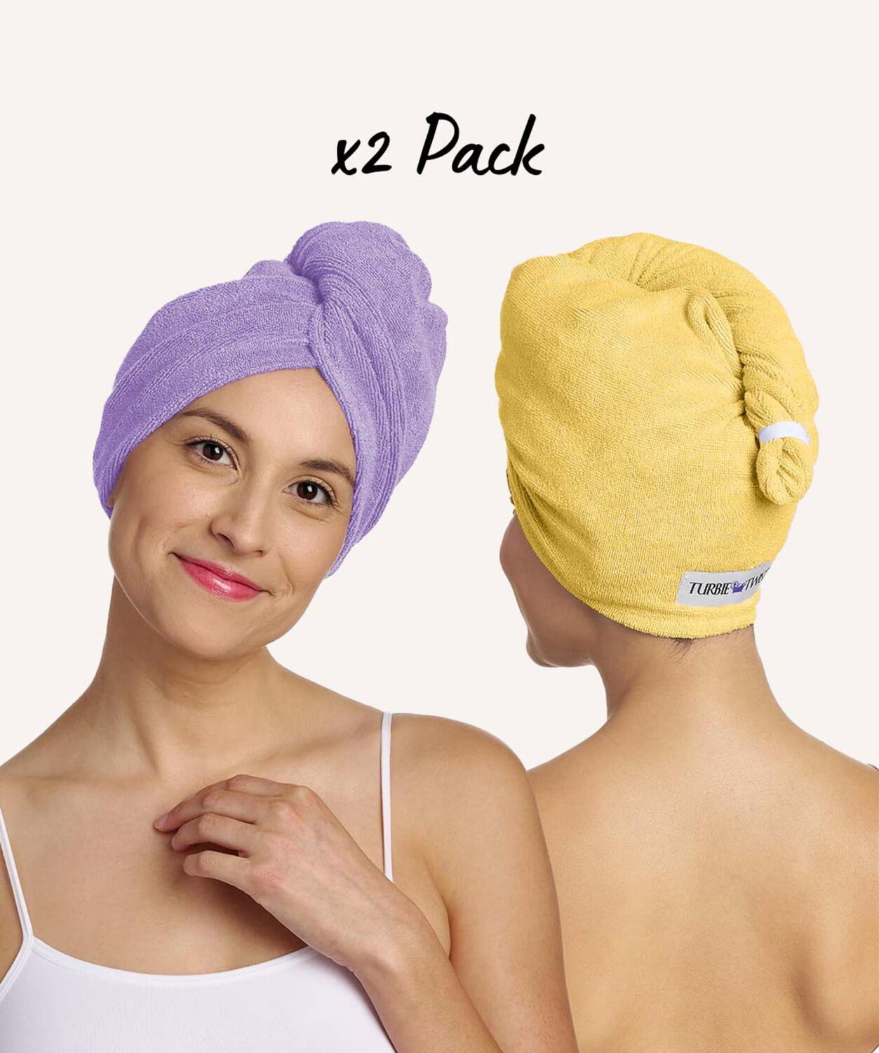 

Полотенце для волос Turbie Twist Lilac Lemon Two Pack