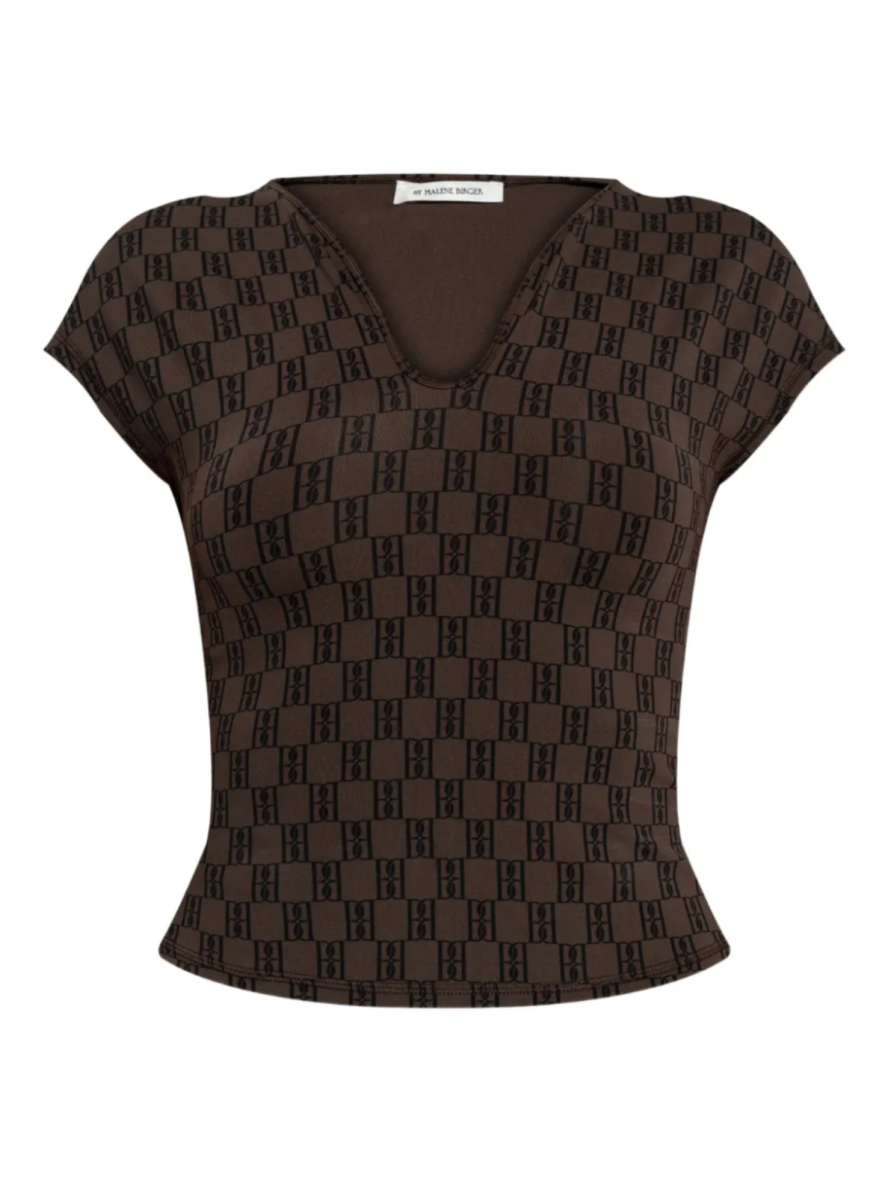 

Топ с узором Venazia By Malene Birger, коричневый