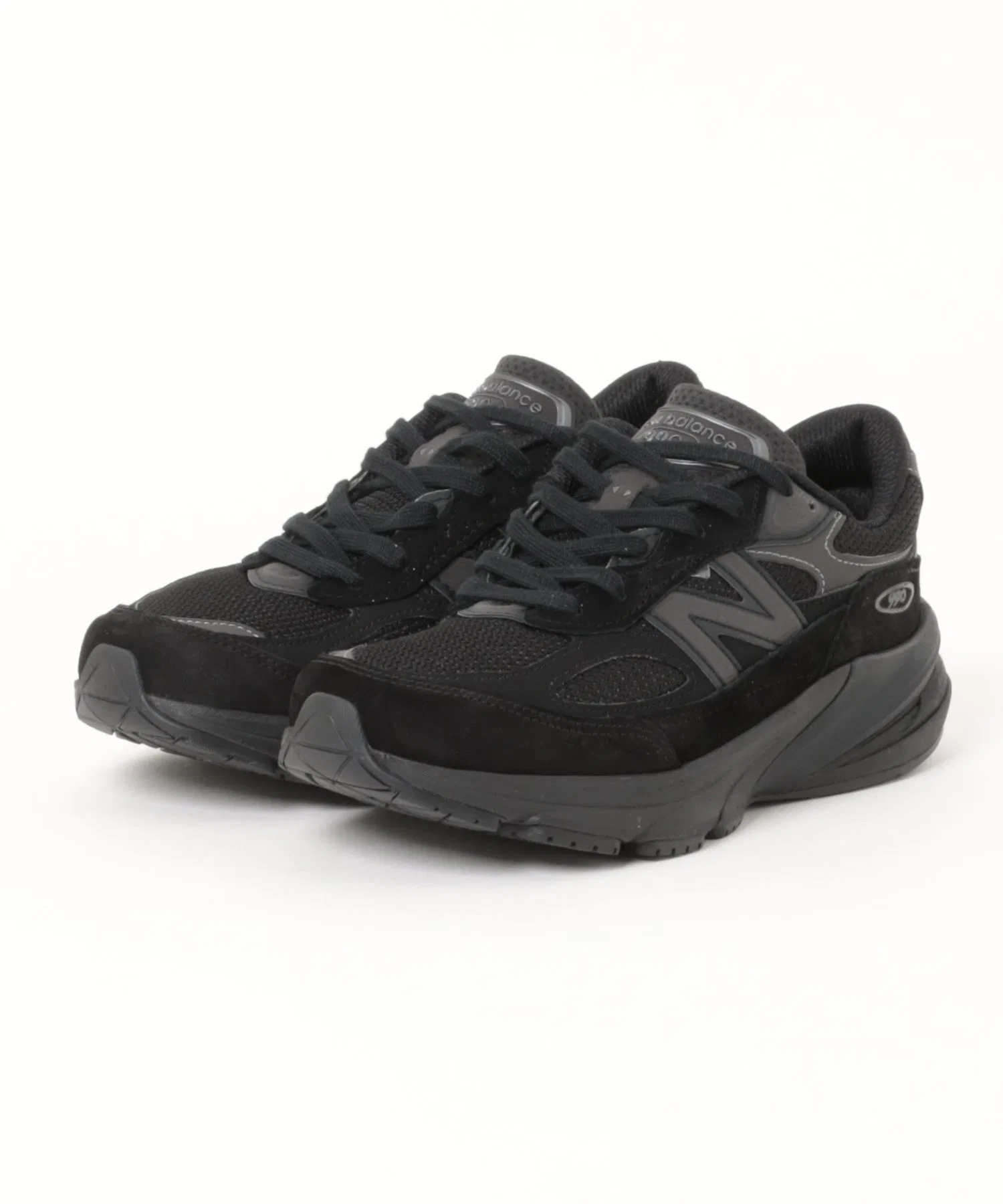 Мужские кроссовки New Balance U990BB6 из натуральной кожи чёрные