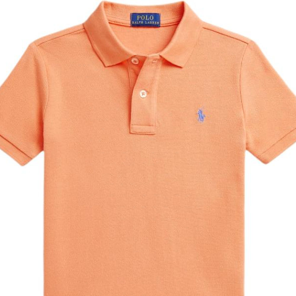 Футболка поло Orange Kids' Polo Ralph Lauren, оранжевый — фото 4