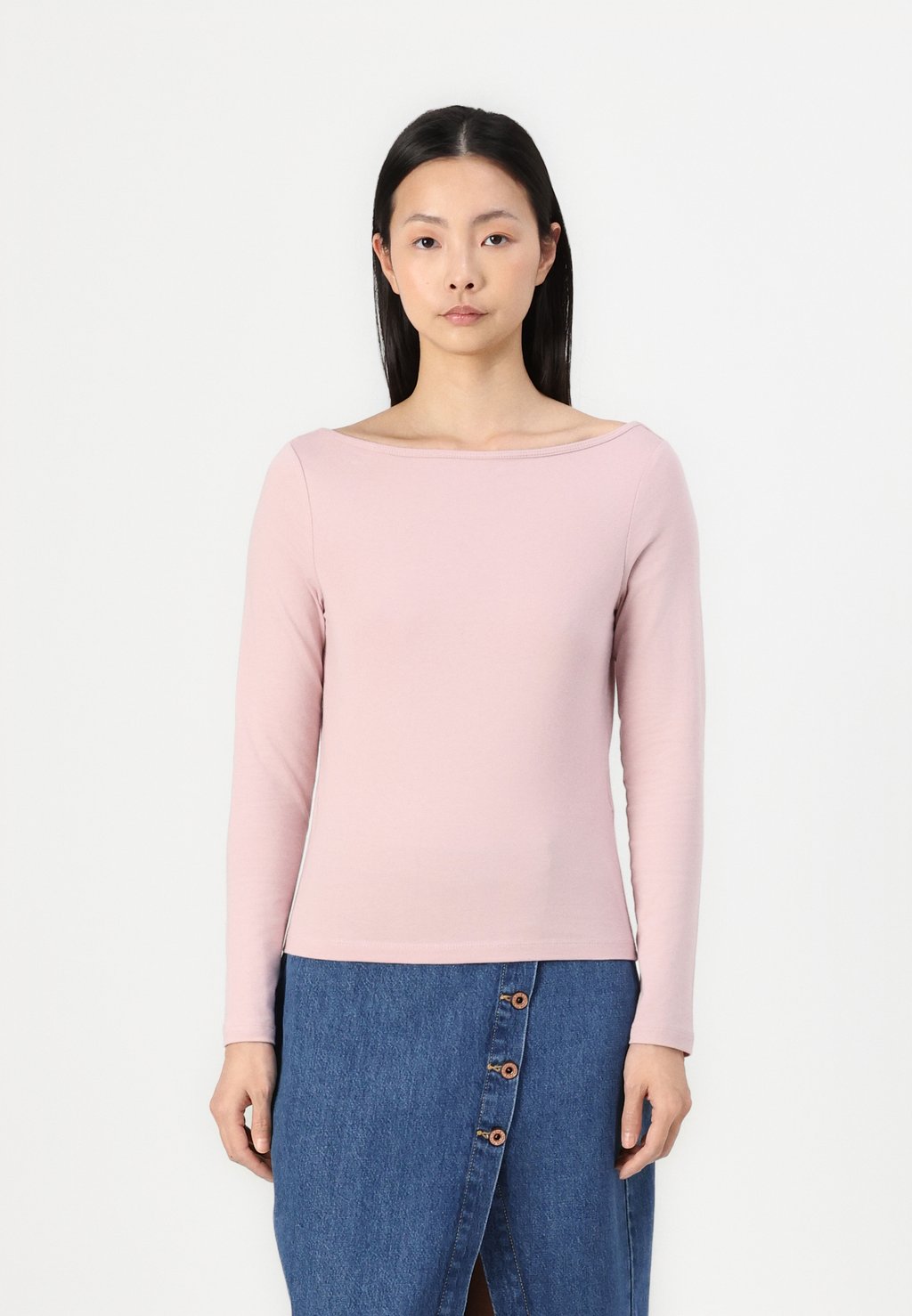 

Футболка с длинным рукавом ONLLIVE LOVE BOATNECK ONLY, розовый