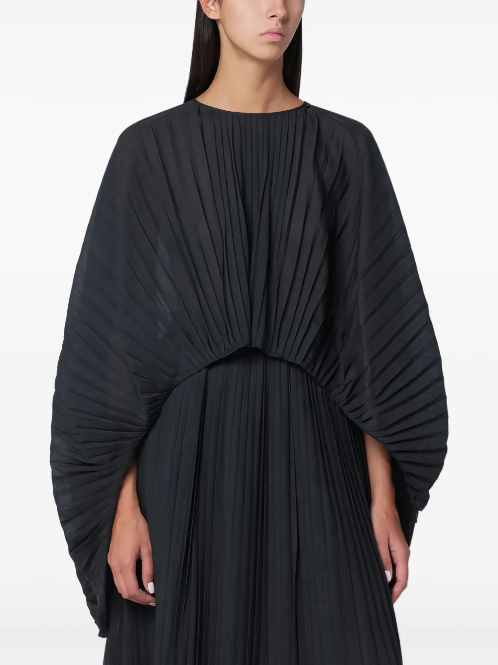 

Плиссированная блузка Mark Kenly Domino Tan, черный