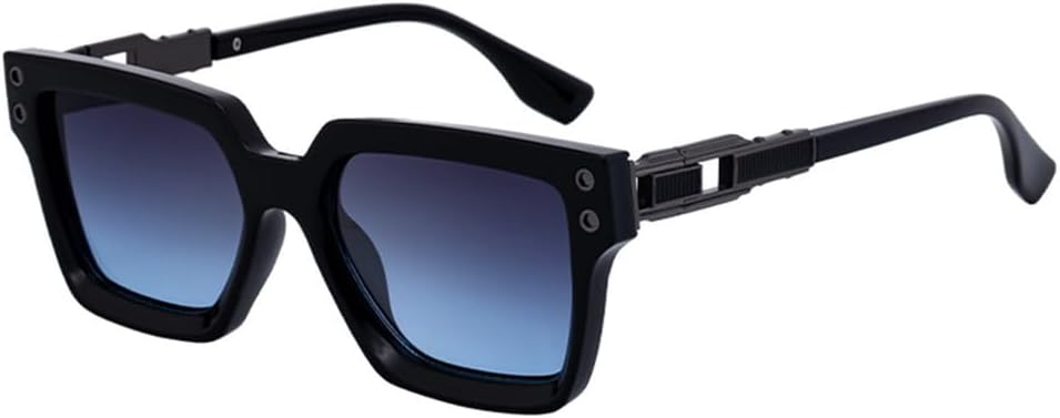 

Винтажные поляризованные квадратные солнцезащитные очки для женщин, модные очки для вождения, классическая металлическая оправа, очки для мужчин с защитой от УФ-излучения UV400 WNCKSQ, C3blackblue