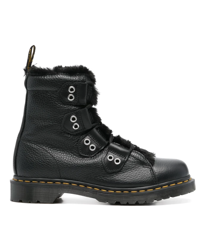 

Сапоги на шнуровке с подкладкой из искусственного меха Dr. Martens, черный