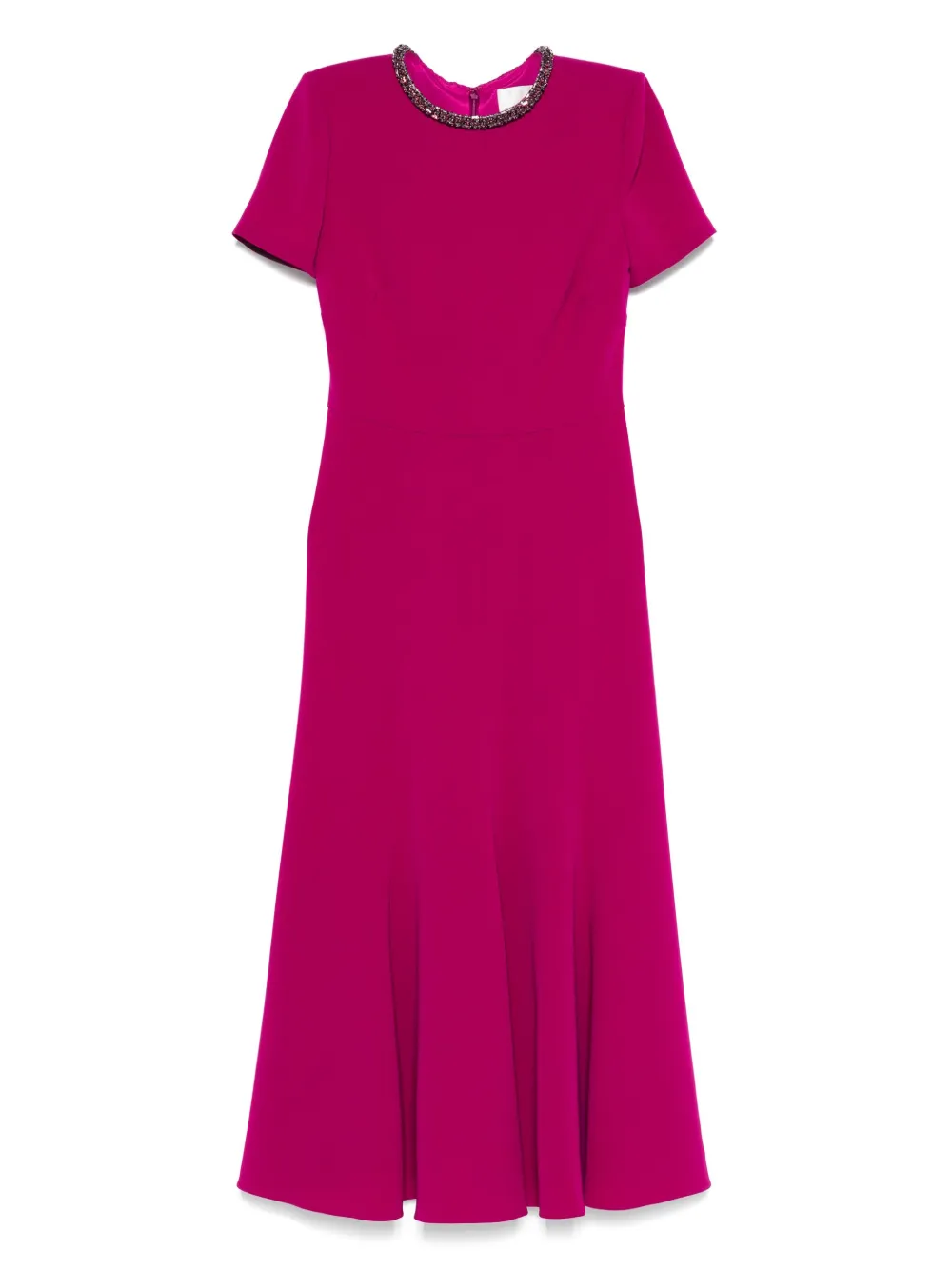 

Платье миди с декорированным воротником Roland Mouret, розовый