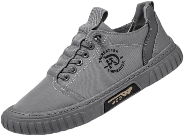 

Мужские модные кеды из холста, подходят для всех сезонов, для походов, бега и спортивных занятий. Удобные, прочные и дышащие Hoalox, серый