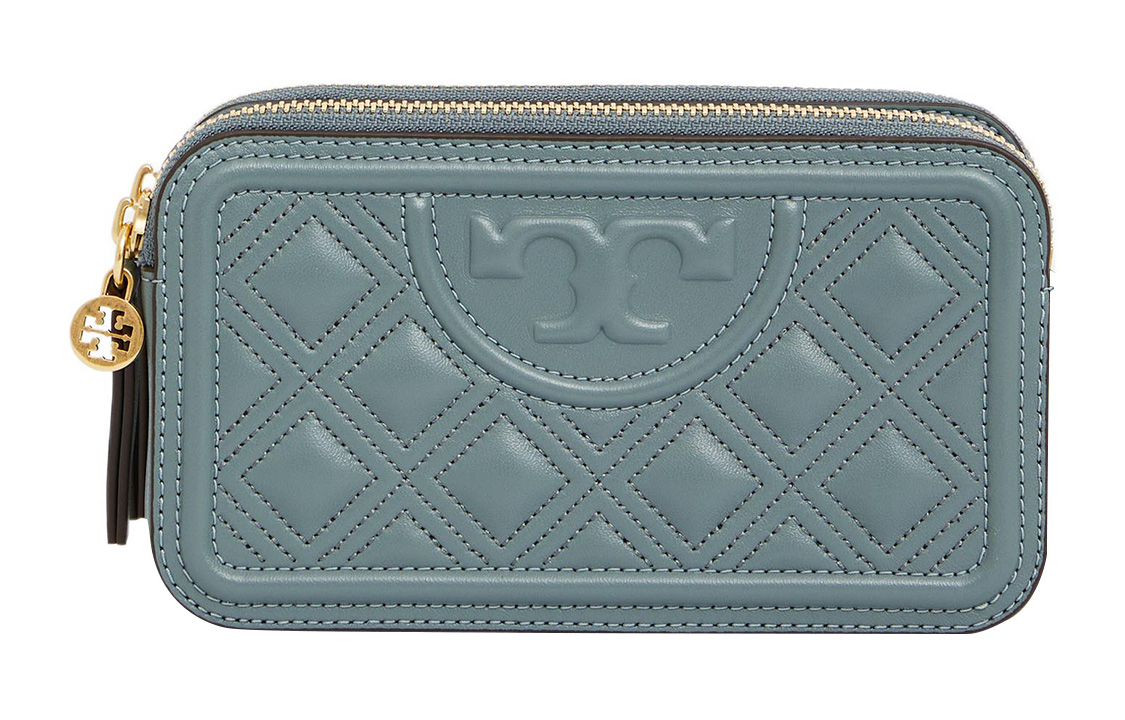 

TORY BURCH Сумка через плечо миниатюрная женская голубая