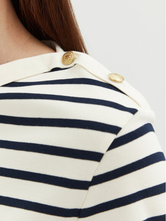 Блузка обычного кроя WW0WW42907 Tommy Hilfiger, экрю — фото 4