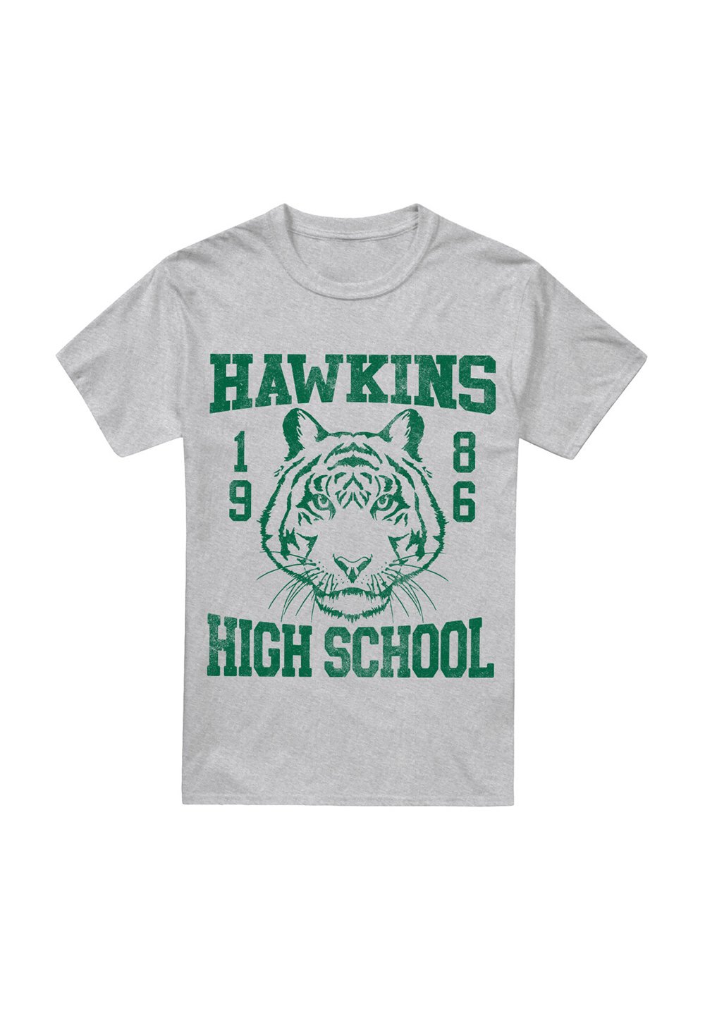 

Футболка с принтом STRANGER THINGS 1986 HAWKINS HIGH SCHOOL Cotton Soul, темно-серый