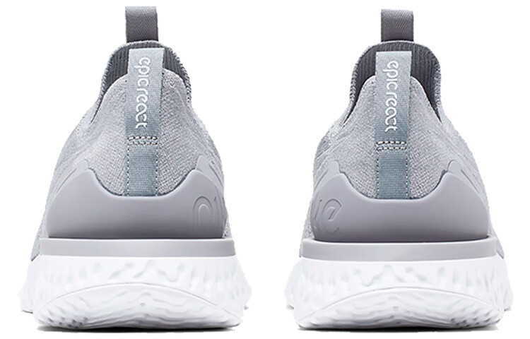 Слипоны Nike Men, серый/белый — фото 4