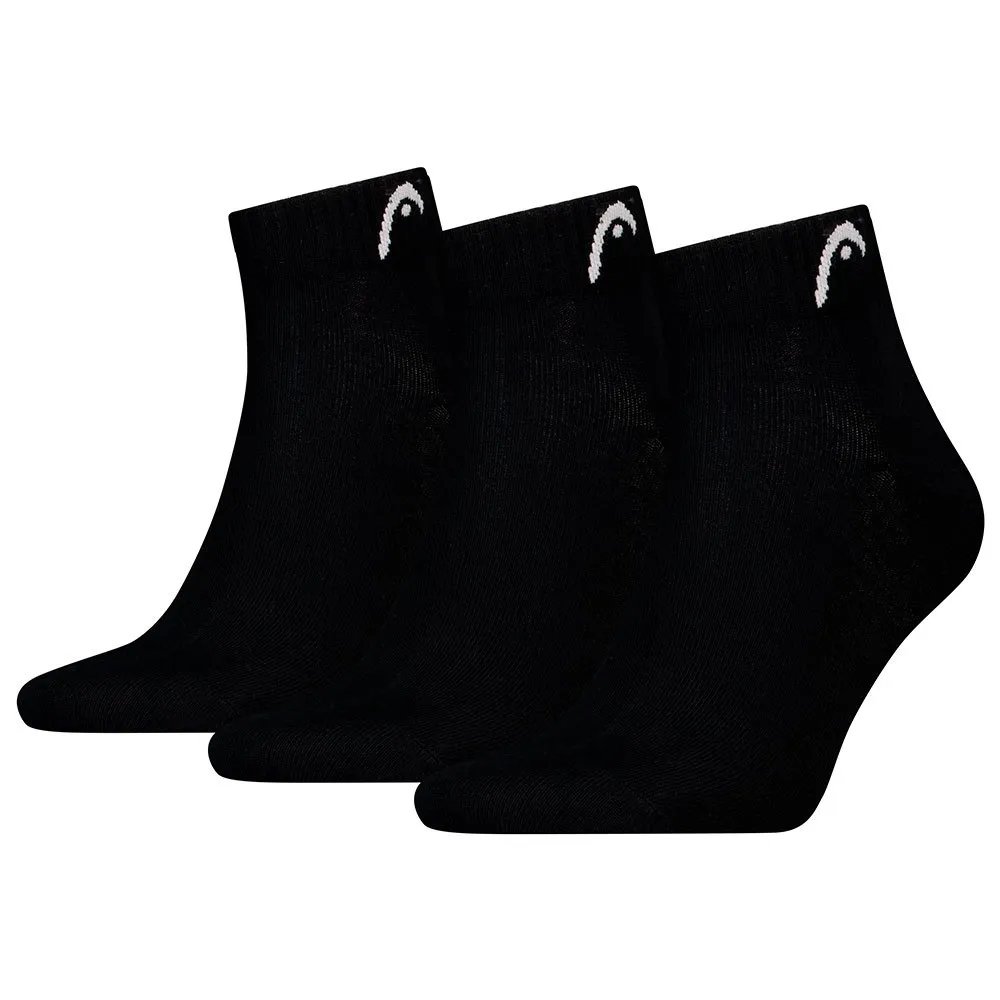

Носки Head 701229017 Quarter short 3 units, черный