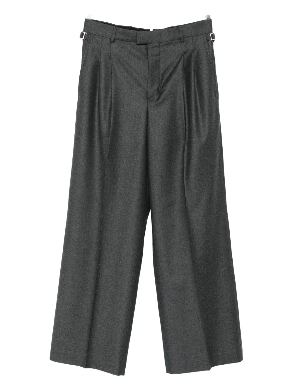 

Брюки со складками AMI Paris, серый