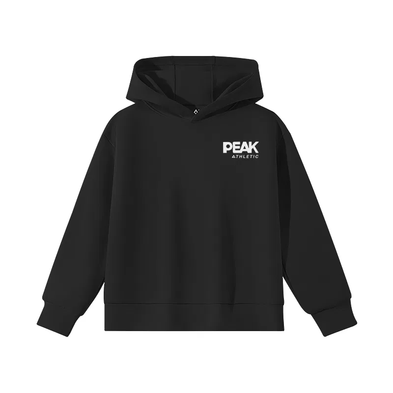 Детский свитшот с капюшоном PEAK Black/PK Textured White Text K