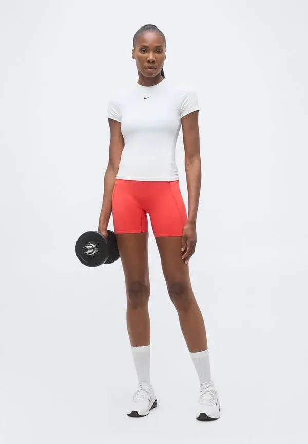 Одна облегающая спортивная футболка Nike Performance, White/Black — фото 2