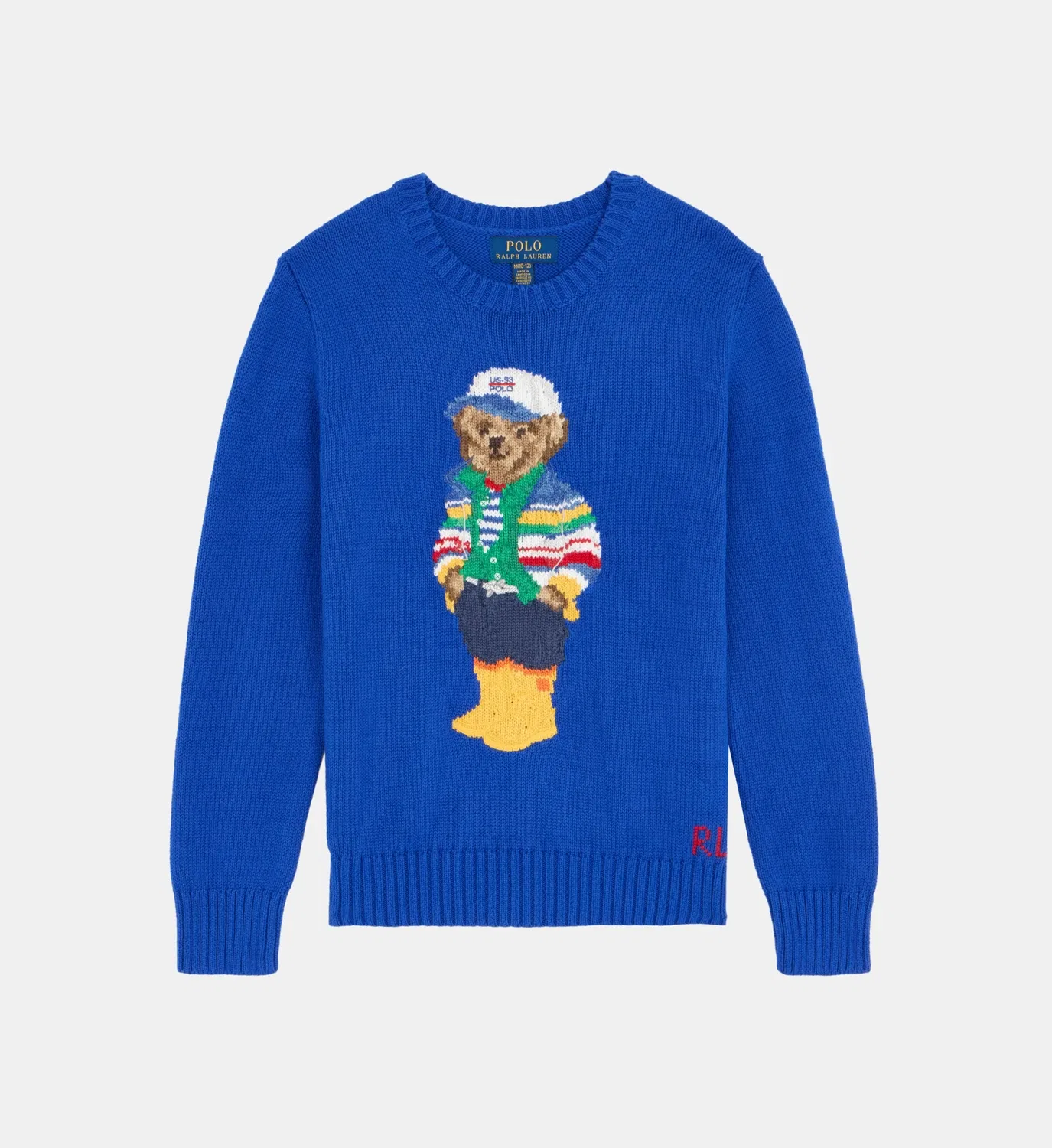 Свитер Pull Bear наш медвежонок Polo Ralph Lauren, синий