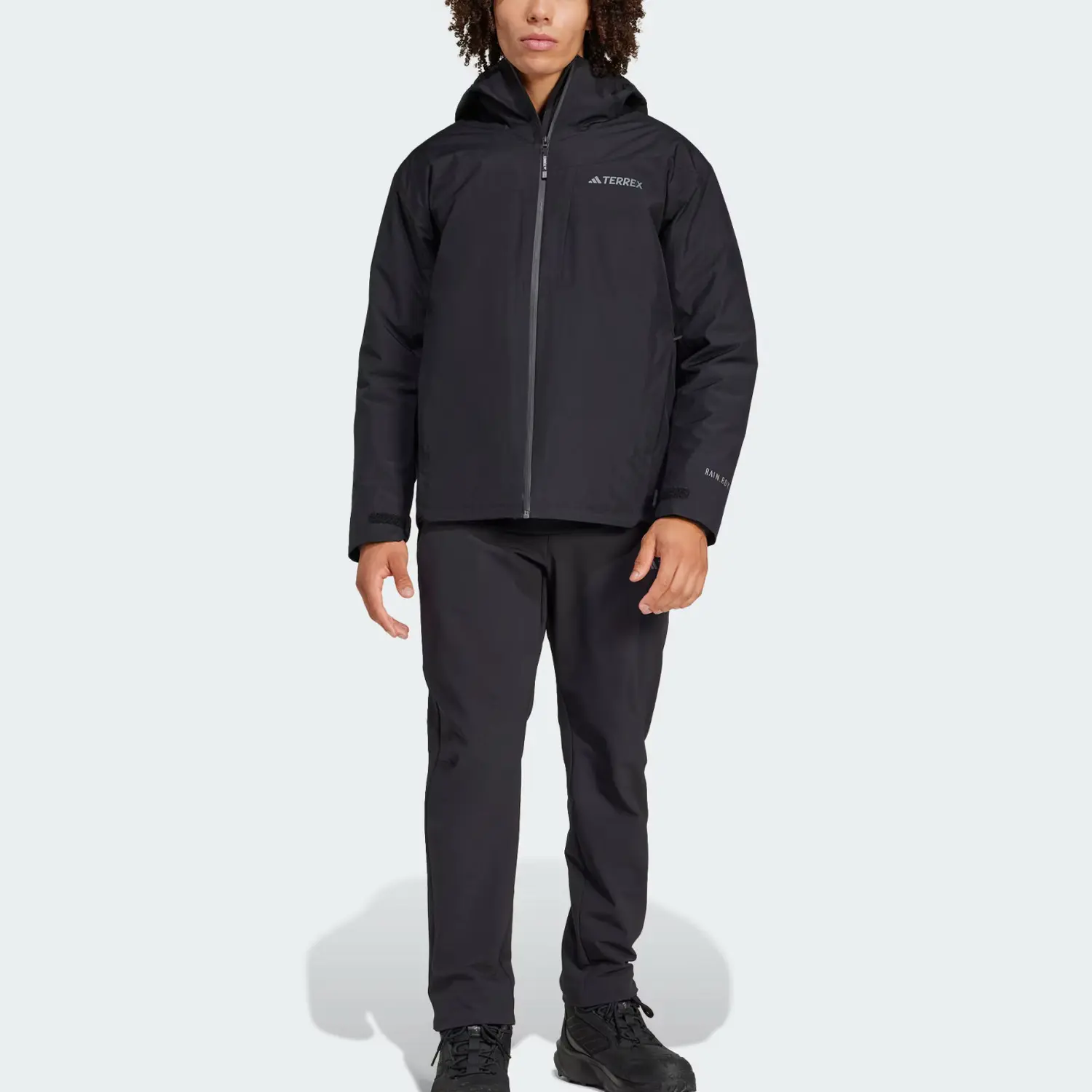 Adidas Куртка пуховая мужская XPL GOOSE 3IN1 черная, Black — фото 4
