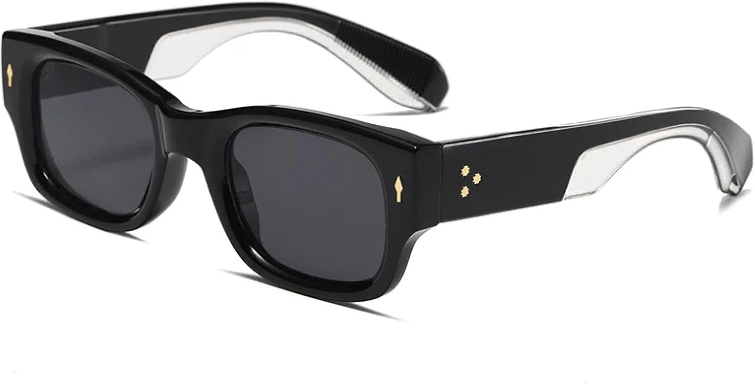 

Солнцезащитные очки с защитой от УФ-излучения UV400 | Женские с заклепками, широкие дужки, мужские в стиле панк, для занятий спортом на открытом воздухе и вождения DSVIGF, Back Grey