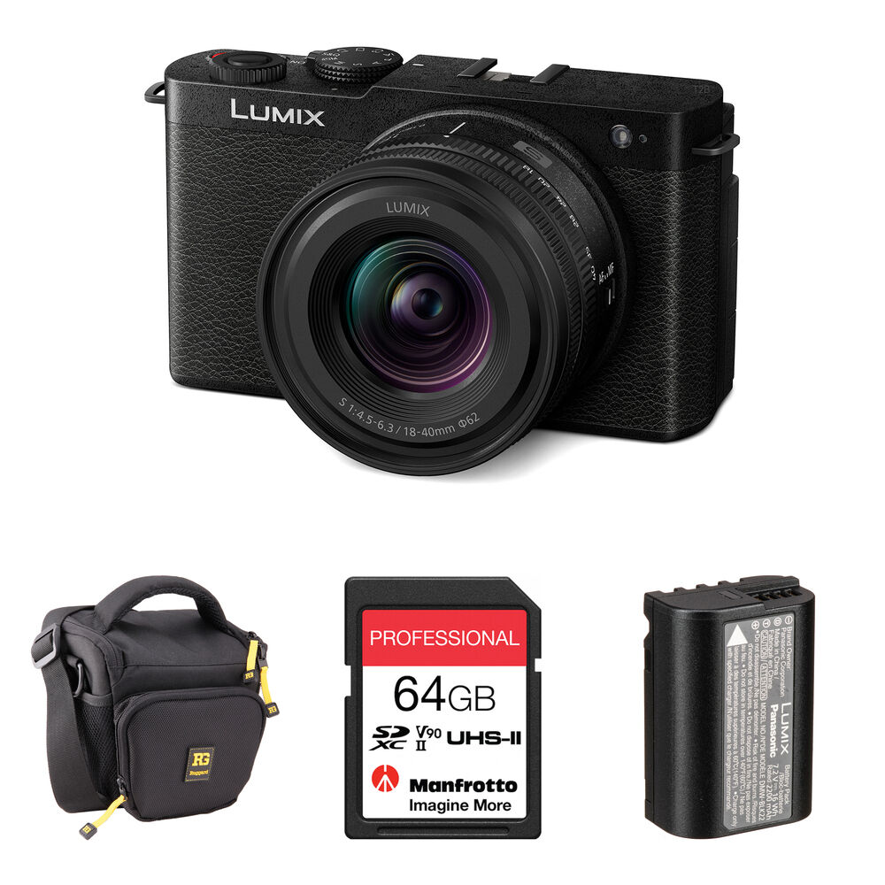 

Беззеркальная камера Panasonic Lumix S9 Mirrorless Camera with 18-40mm f/4.5-6.3 Lens