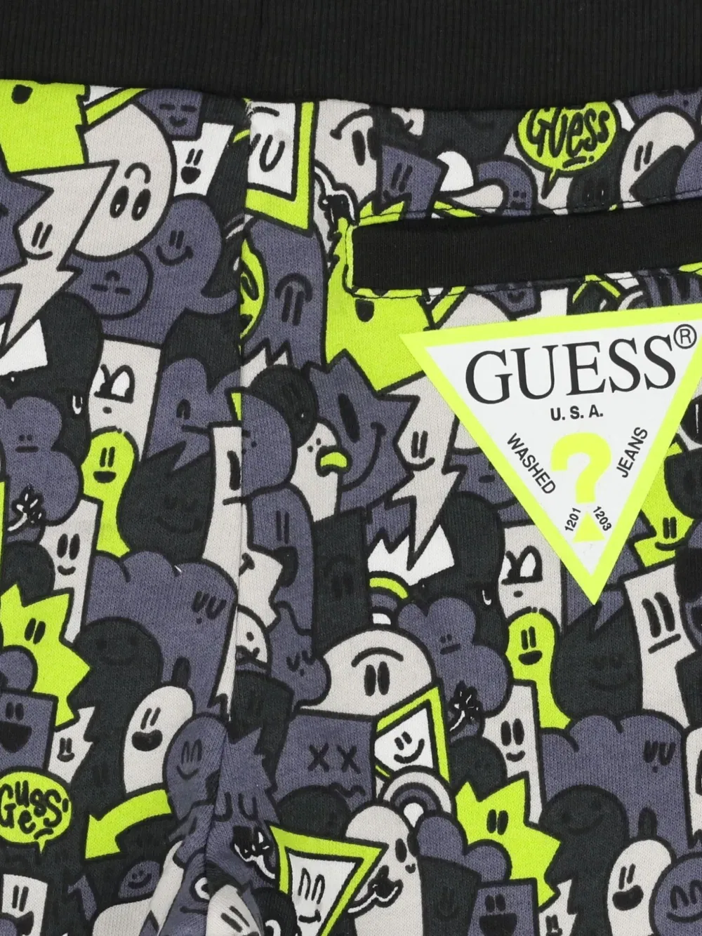 Шорты с логотипом Guess Kids, серый — фото 4