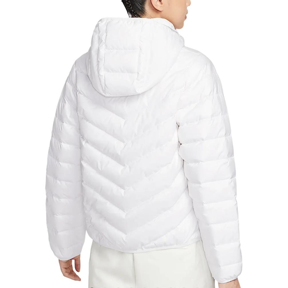 Куртка Therma FIT FW25 Sportswear Windpuffer WINDRUNNER Down женская Nike, белый/черный — фото 3