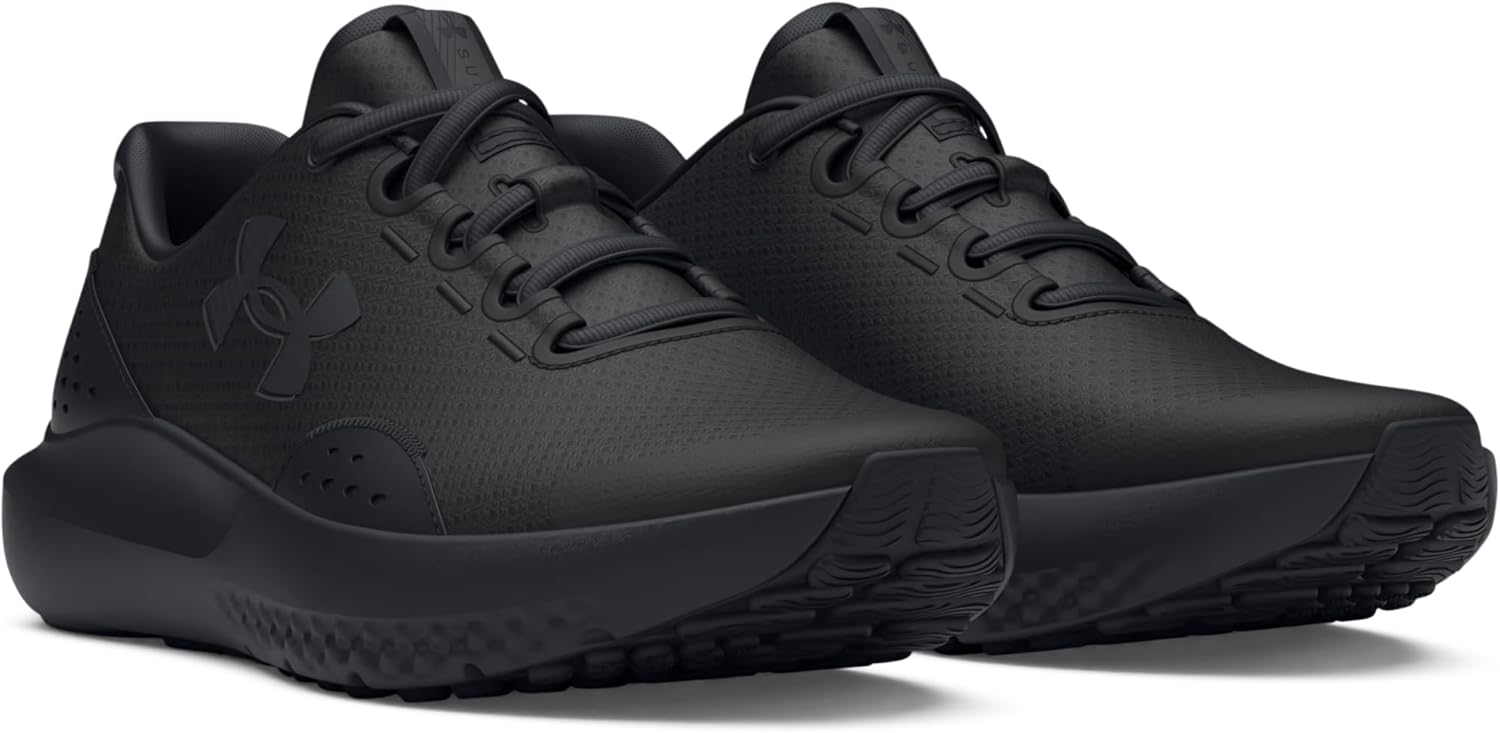 Кроссовки для мальчиков Under Armour Surge 4 для младших школьников, черный — фото 3