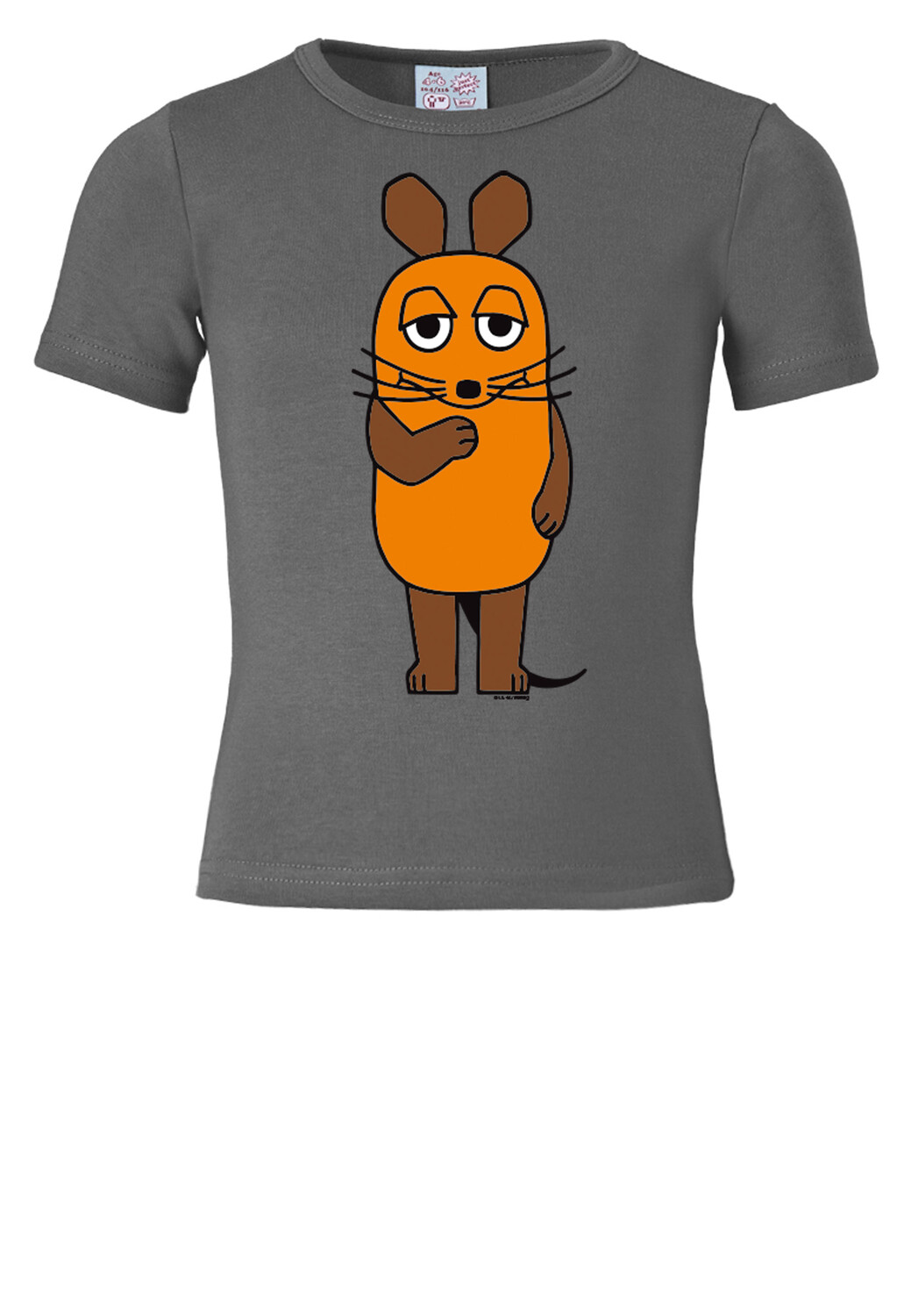 

Футболка Logoshirt Print Die Maus, серый
