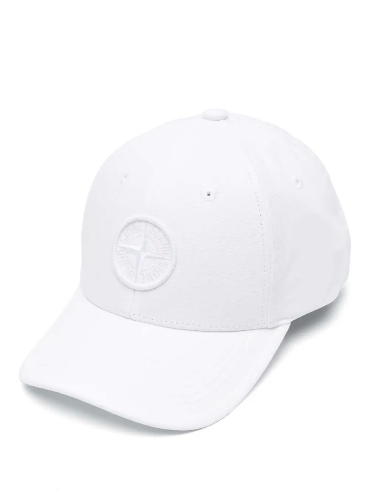 

Бейсболка Stone Island Junior с нашивкой в виде компаса, белый