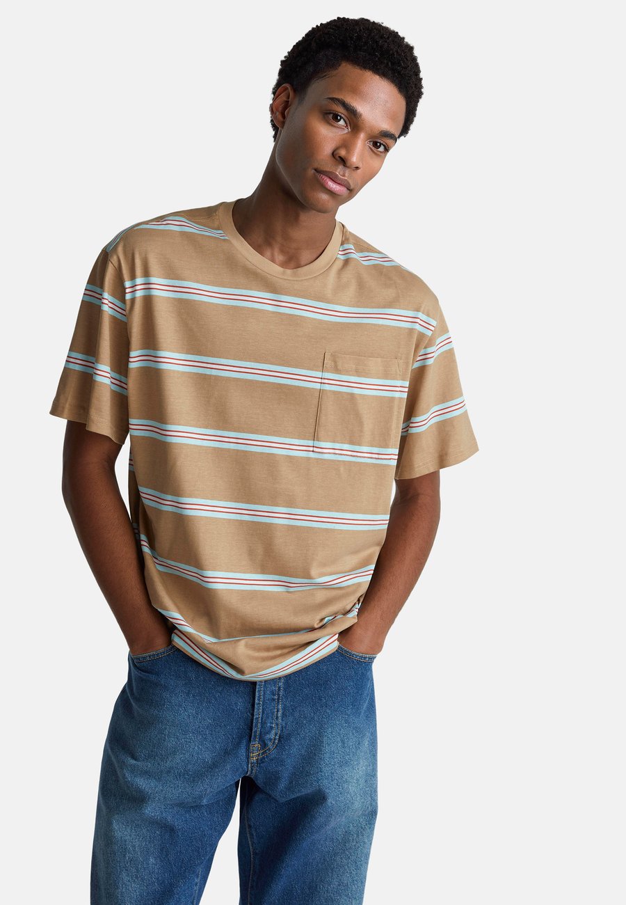 

Футболка United Colors of Benetton STRIPED IN PURE, Beige