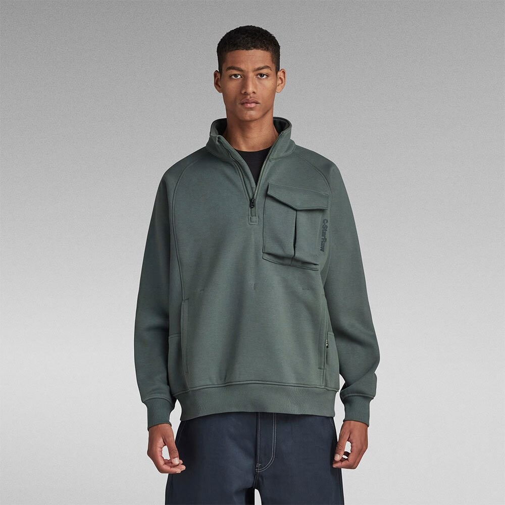 

Толстовка G-Star D23893-D425 Half Zip, зеленый