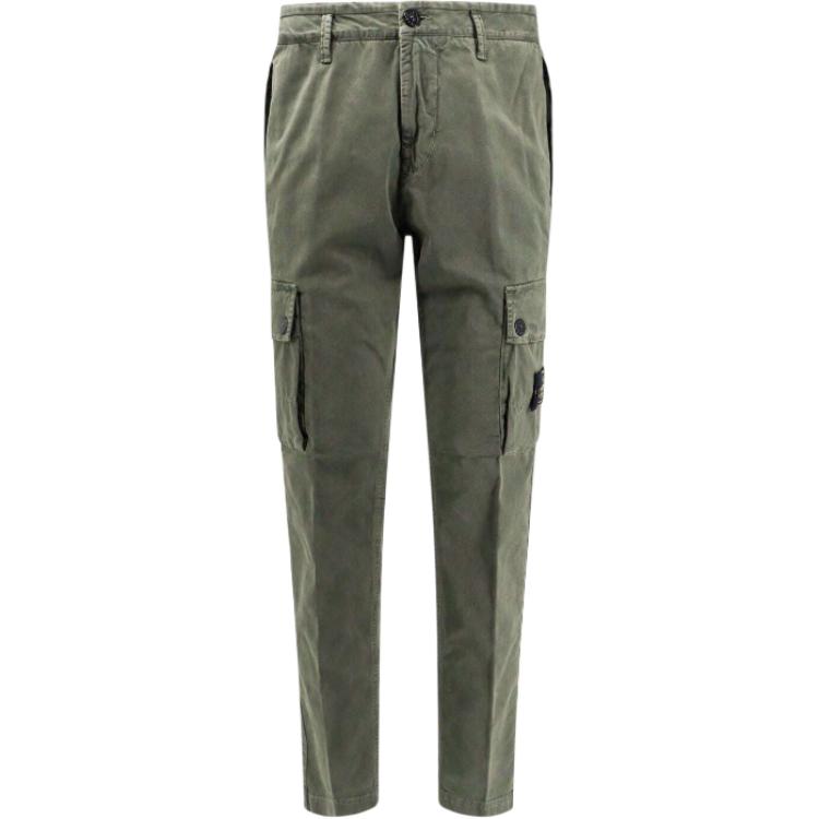 

Брюки прямого кроя с нашивкой Logo STONE ISLAND, зеленый