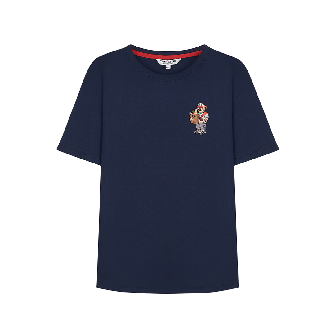 

Футболка женская Teenie Weenie, [100% cotton skin-friendly]темно-синий (refined embroidery)