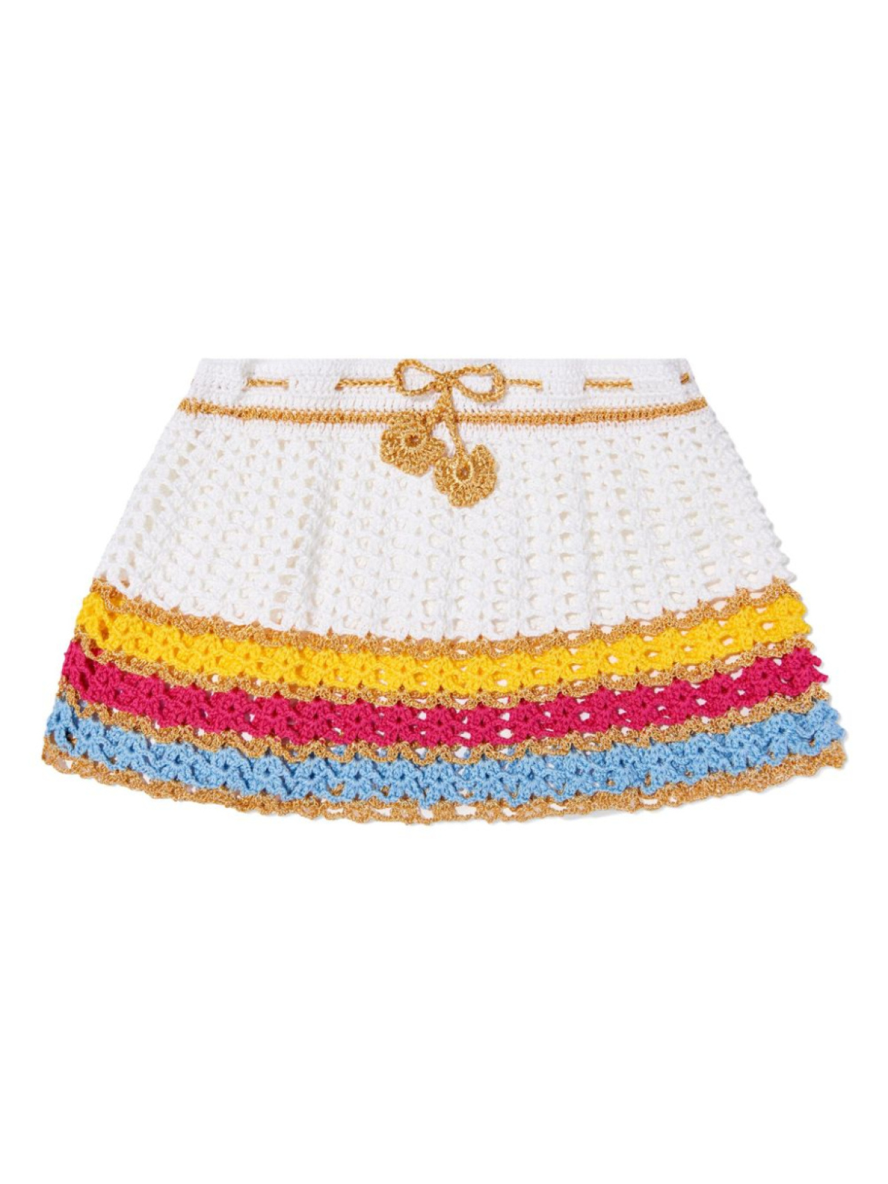 

Nessi Byrd Kids юбка в технике кроше, белый